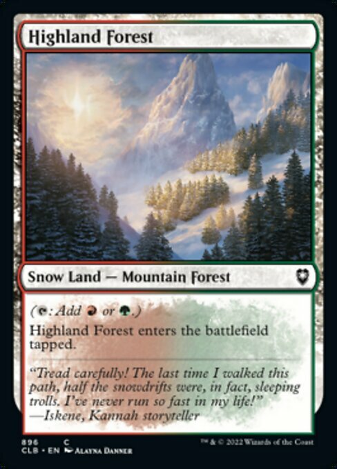 Highland Forest Card Front