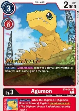 Agumon Card Front