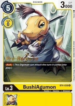 BushiAgumon Card Front