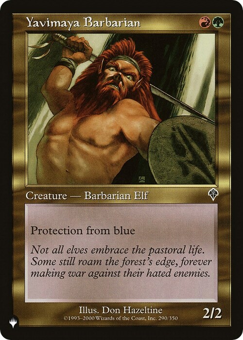 Yavimaya Barbarian Card Front