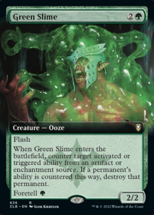 Green Slime Card Front