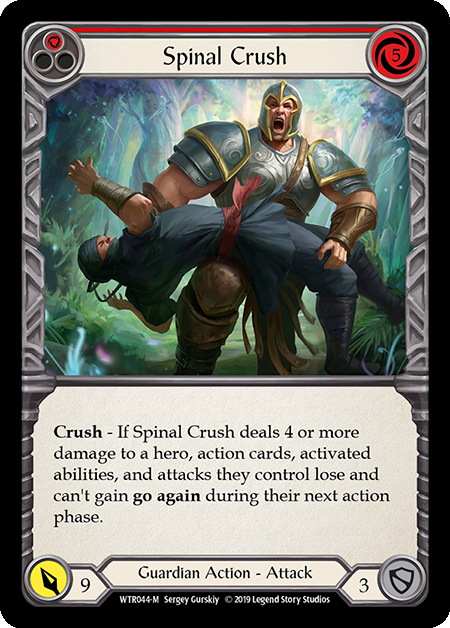 Spinal Crush Card Front