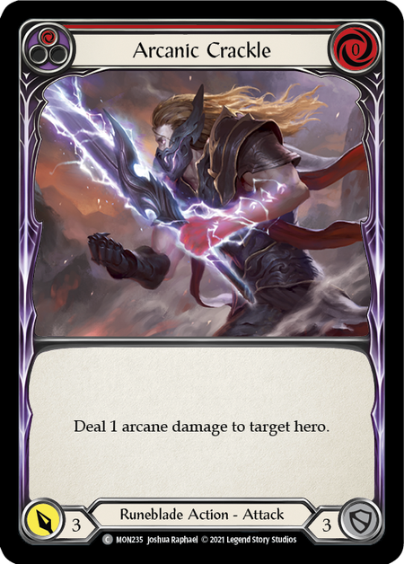 Arcanic Crackle - Red Card Front