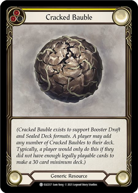 Cracked Bauble Card Front