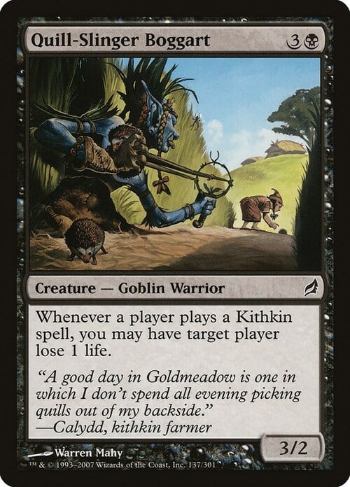 Quill-Slinger Boggart Card Front