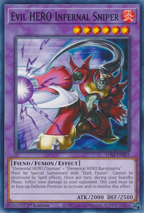 Evil HERO Infernal Sniper Card Front