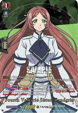 Fourth Valkyrie Sister, Randgriz Card Front