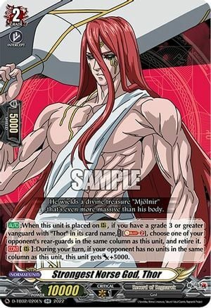 Strongest Norse God, Thor Card Front