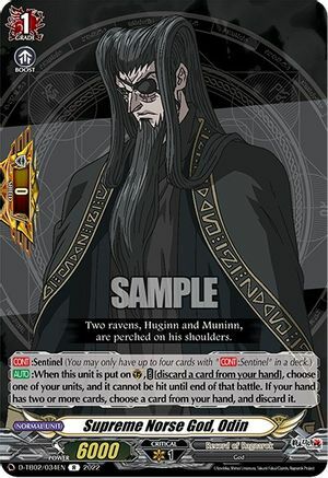 Supreme Norse God, Odin Card Front