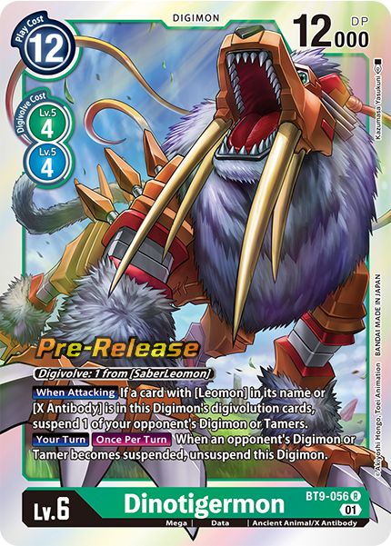 Dinotigermon Card Front