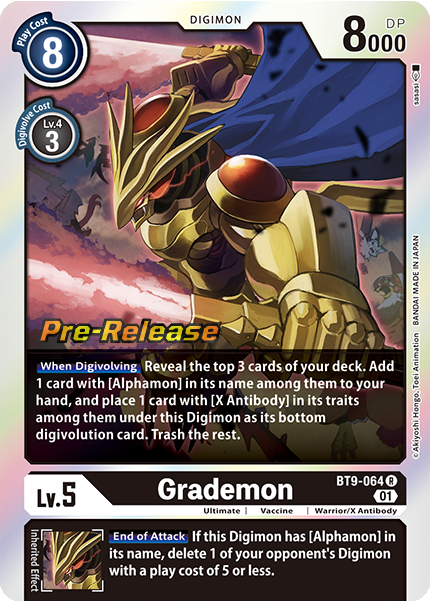 Grademon Card Front