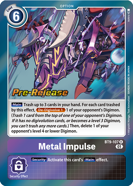 Metal Impulse Card Front