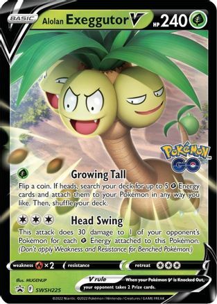 Alolan Exeggutor V Card Front