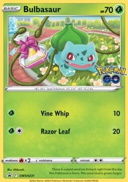 Bulbasaur Card Front