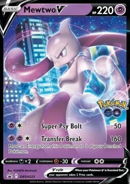 Mewtwo V Card Front