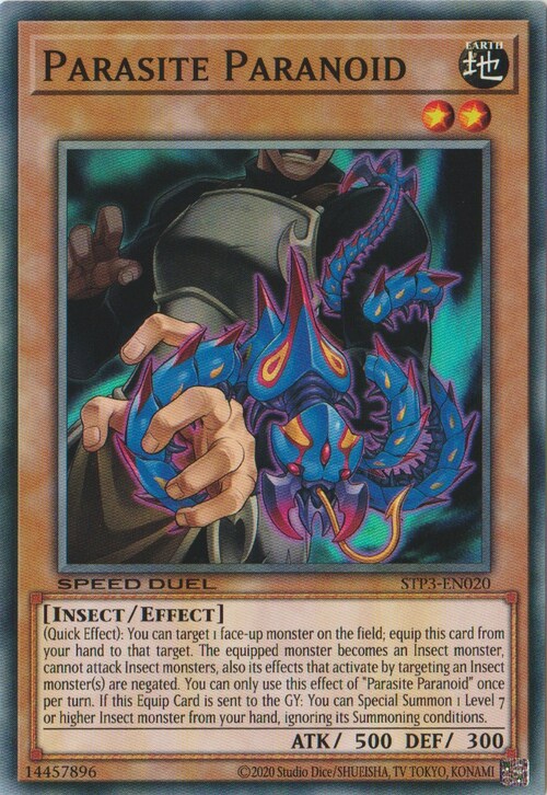 Parasite Paranoid Card Front