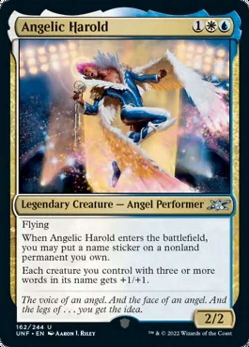 Angelic Harold Card Front