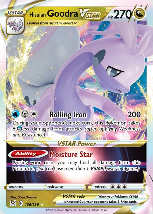 Hisuian Goodra VSTAR Card Front