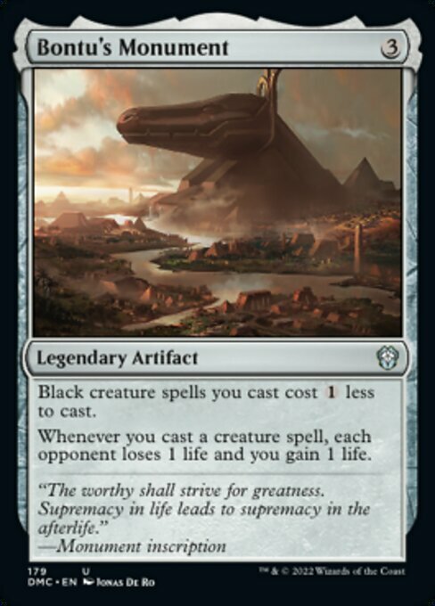 Bontu's Monument Card Front