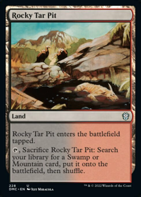 Rocky Tar Pit Card Front