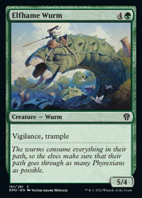 Elfhame Wurm Card Front