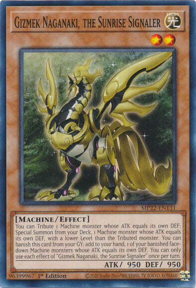 Gizmek Naganaki, the Sunrise Signaler Card Front