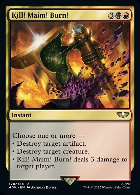 Kill! Maim! Burn! Card Front