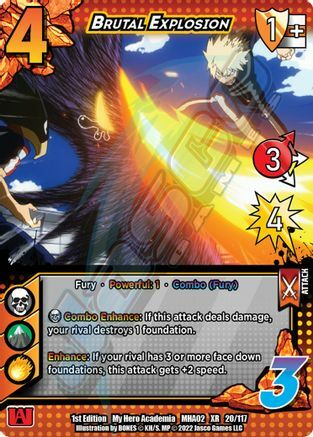 Brutal Explosion Card Front