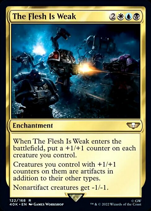 The Flesh Is Weak Card Front