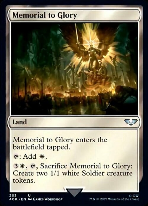 Memorial to Glory Card Front