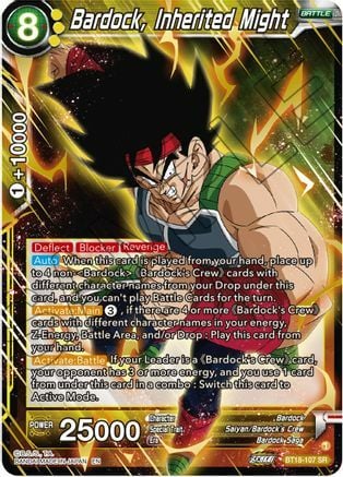 Bardock, Inherited Might Card Front