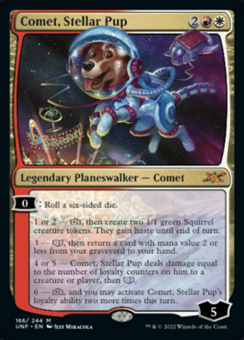 Comet, Stellar Pup Card Front