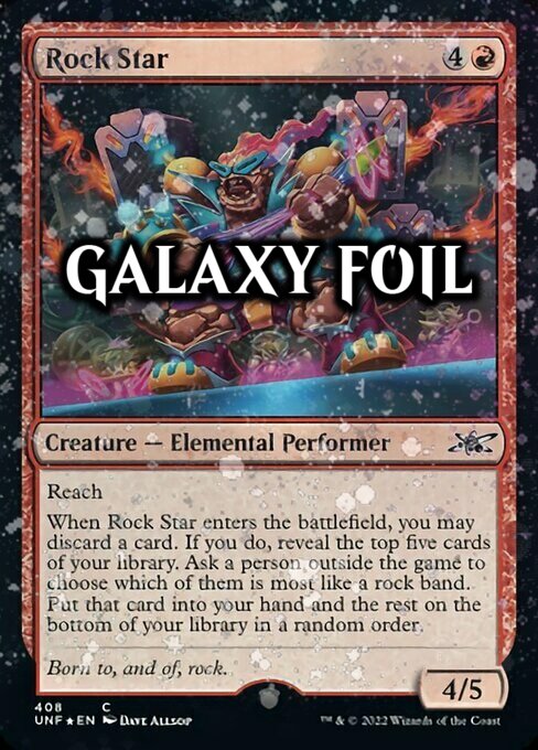 Rock Star Card Front