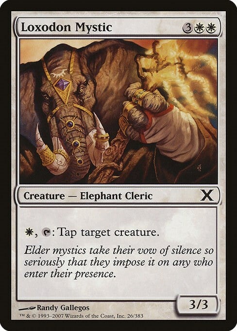 Loxodon Mystic Card Front