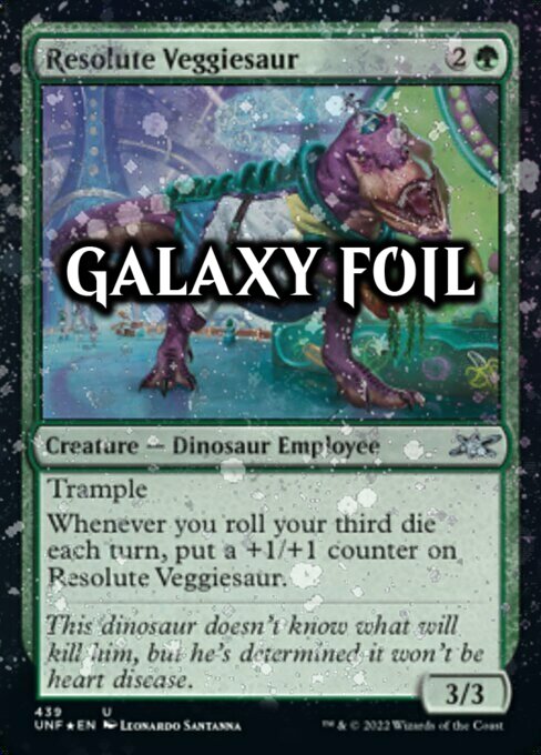 Resolute Veggiesaur Card Front