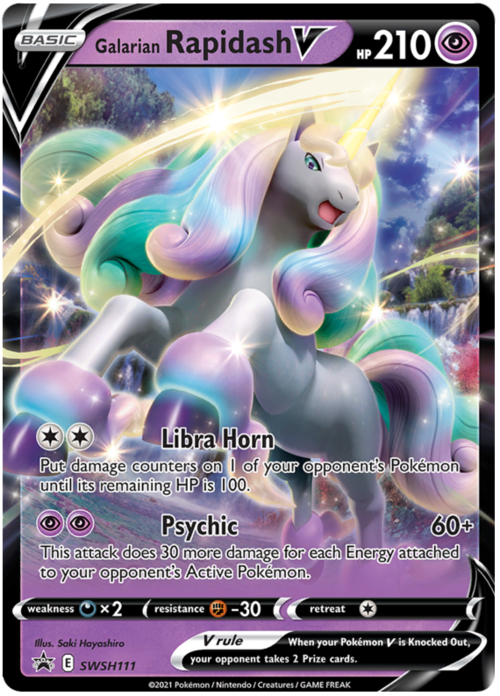 Galarian Rapidash V Card Front