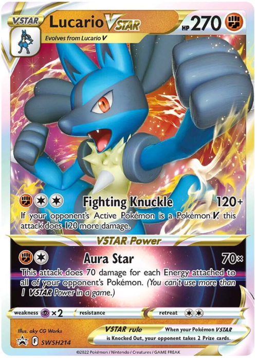 Lucario V ASTRO Card Front