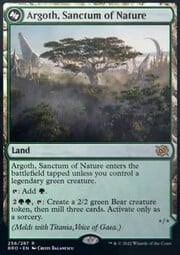 Argoth, Sanctum of Nature // Titania, Gaea Incarnate