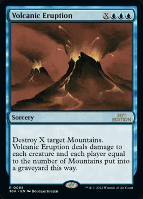 Volcanic Eruption Card Front