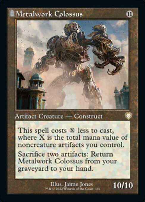 Metalwork Colossus Card Front