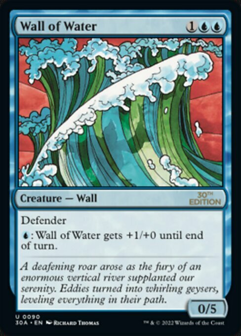 Wall of Water Card Front