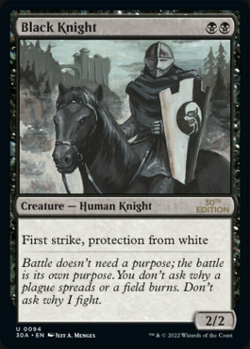 Black Knight Card Front