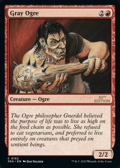 Gray Ogre Card Front