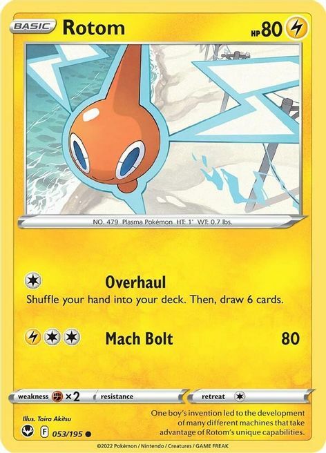 Rotom Card Front