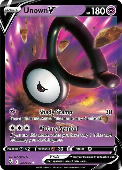 Unown V Card Front