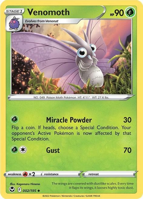 Venomoth Card Front