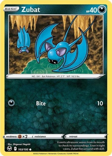 Zubat Card Front