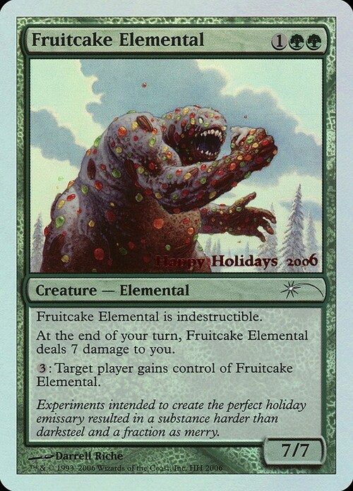 Fruitcake Elemental Card Front