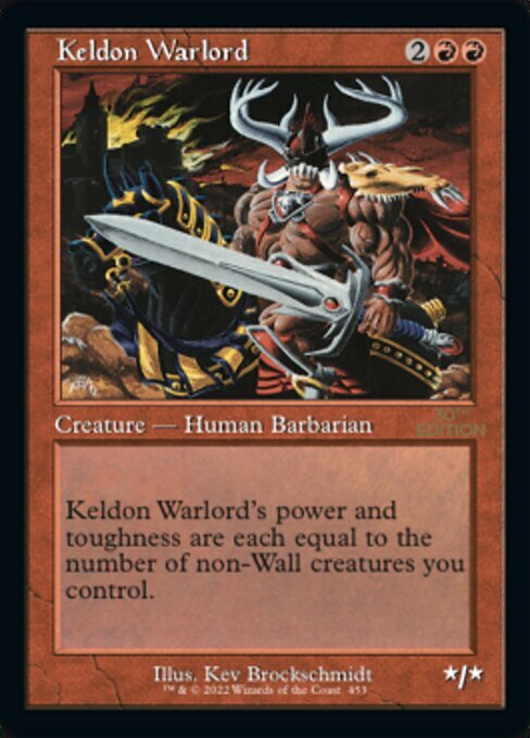 Keldon Warlord Card Front