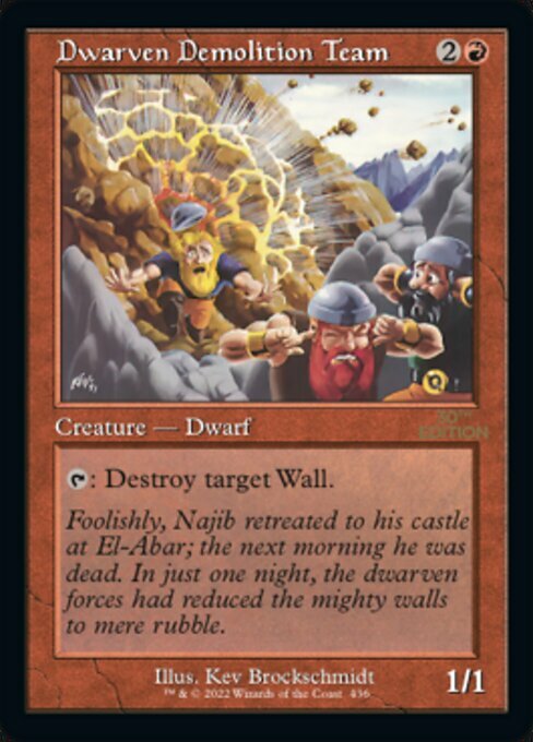 Dwarven Demolition Team Card Front